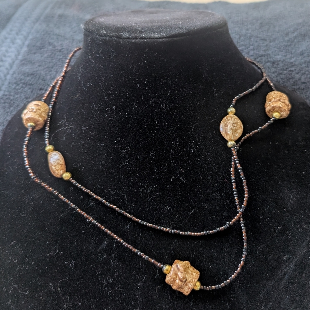 Women’s Seed Bead Strand Necklace Boho Simple Everyday Fashion Jewelry